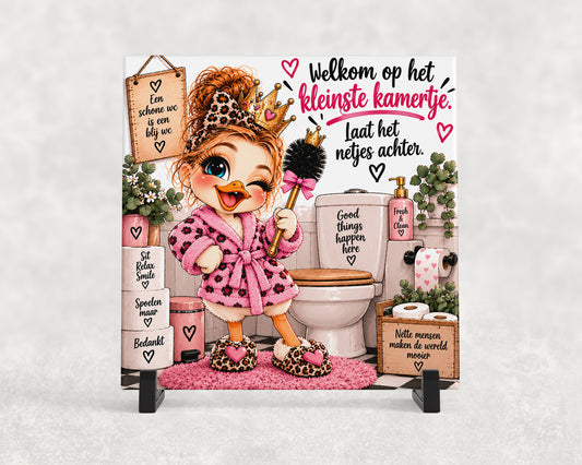 Tegeltje | Welkom op het kleinste kamertje
