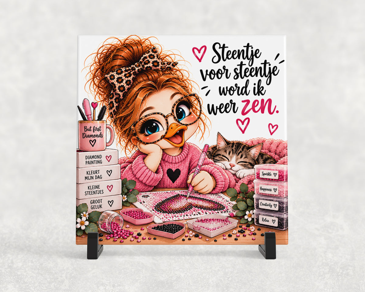 Tegeltje | Steentje voor steentje word ik weer zen
