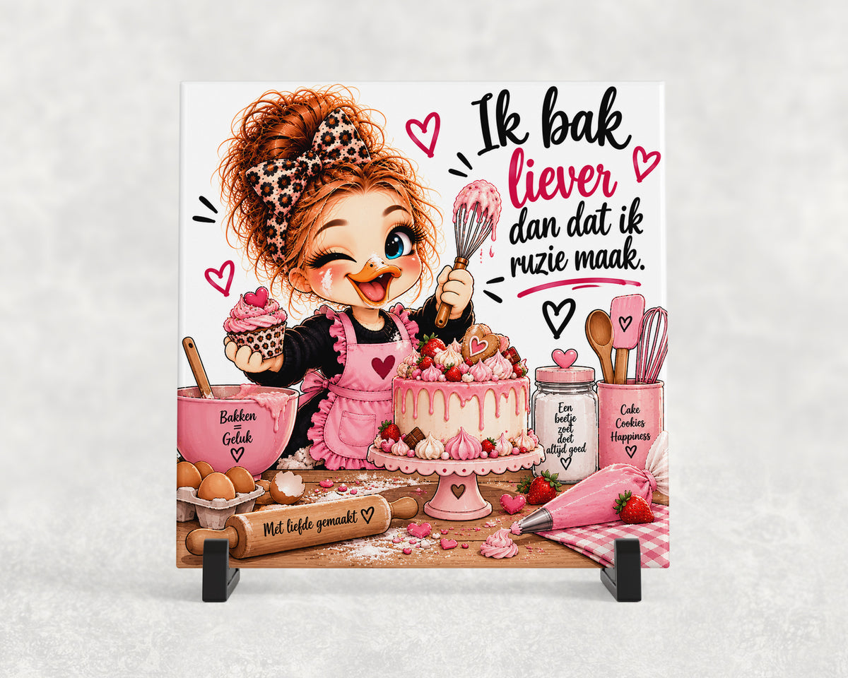 Tegeltje | Ik bak liever dan dat ik ruzie maak