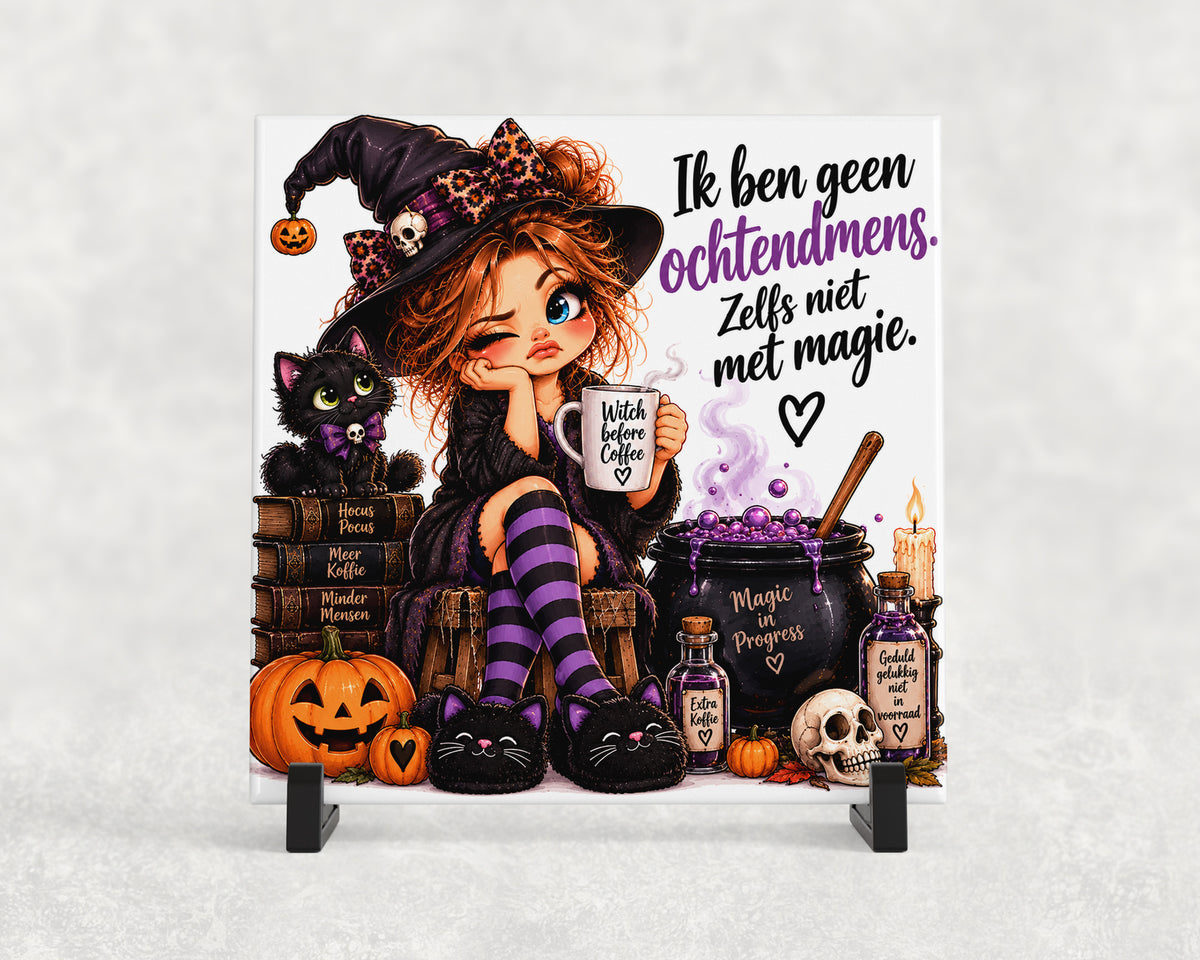 Tegeltje | Ik ben geen ochtendmens, zelfs niet met magie!