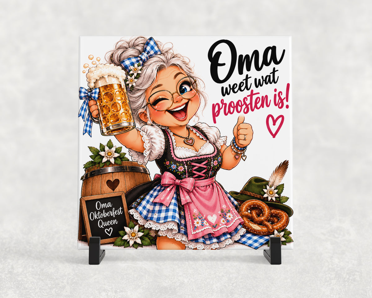 Tegeltje | Oma weet wat proosten is!