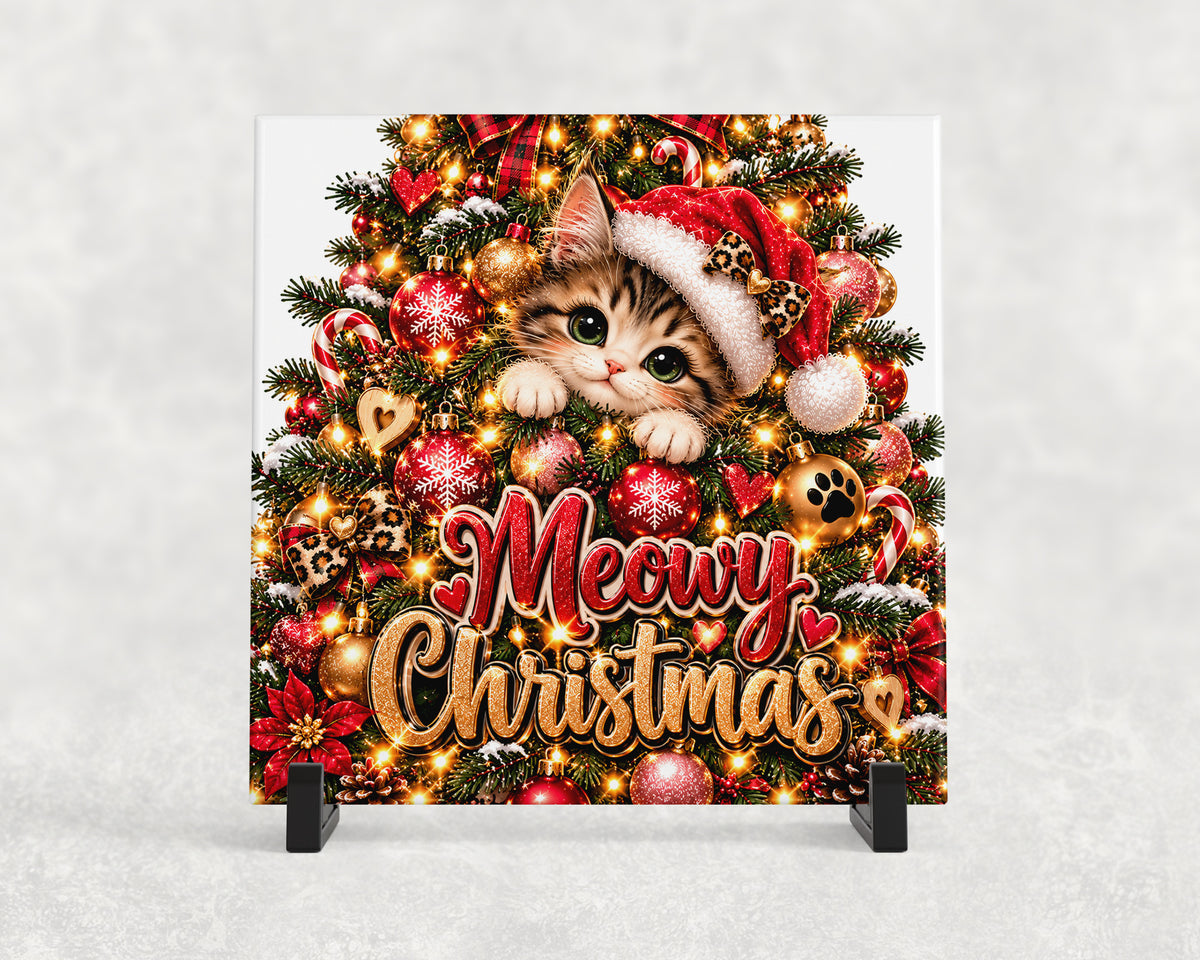 Tegeltje | Meowy Christmas