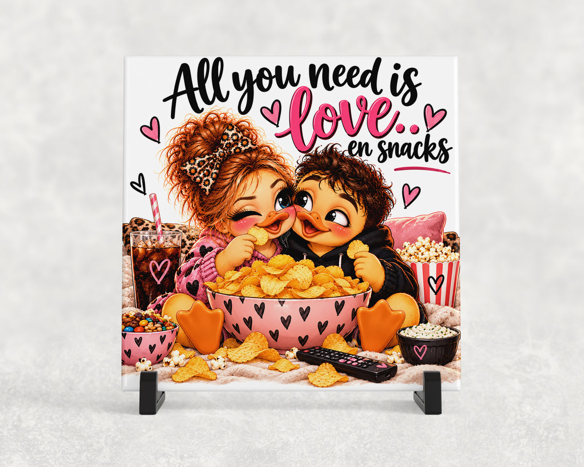 Tegeltje | All you need is love… en snacks