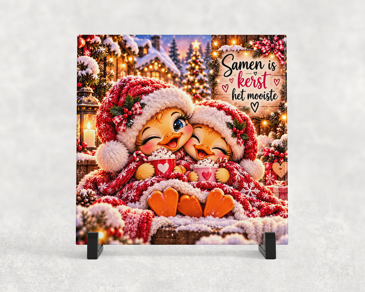 Tegeltje | Samen is Kerst het Mooiste – Kersteendjes