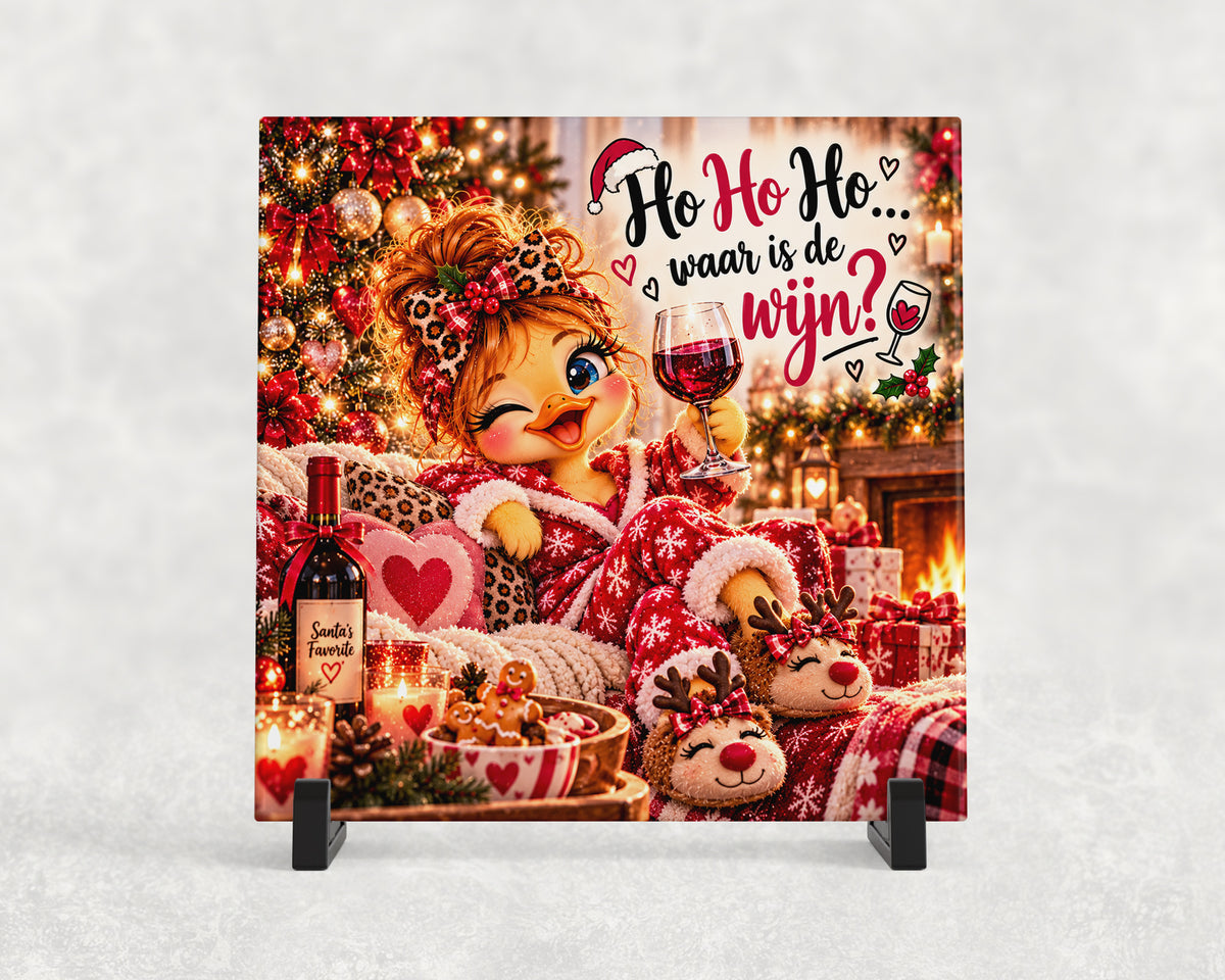 Tegeltje | Ho Ho Ho… Waar is de wijn?