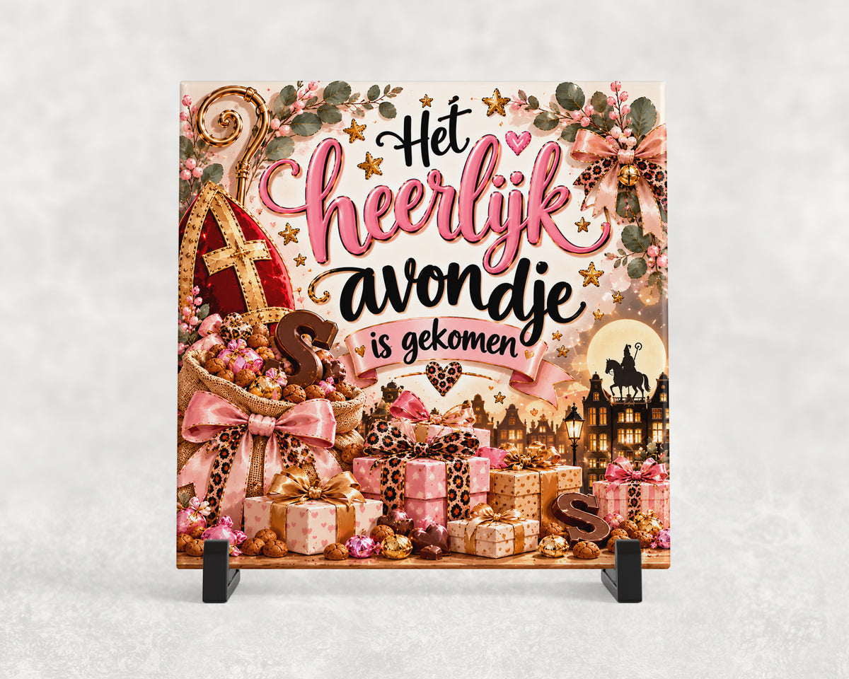 Tegeltje | Het heerlijk avondje is gekomen