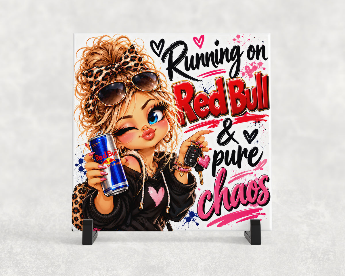 Tegeltje | Running on Red Bull & Pure Chaos