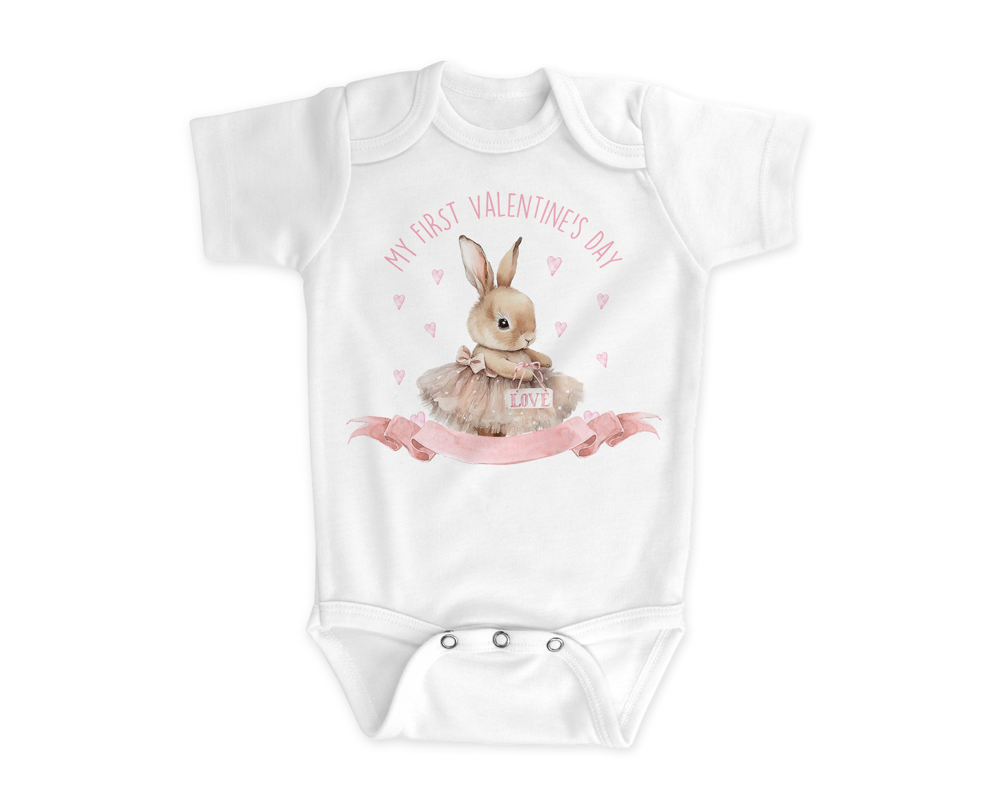 Romper First Valentine Rabbit