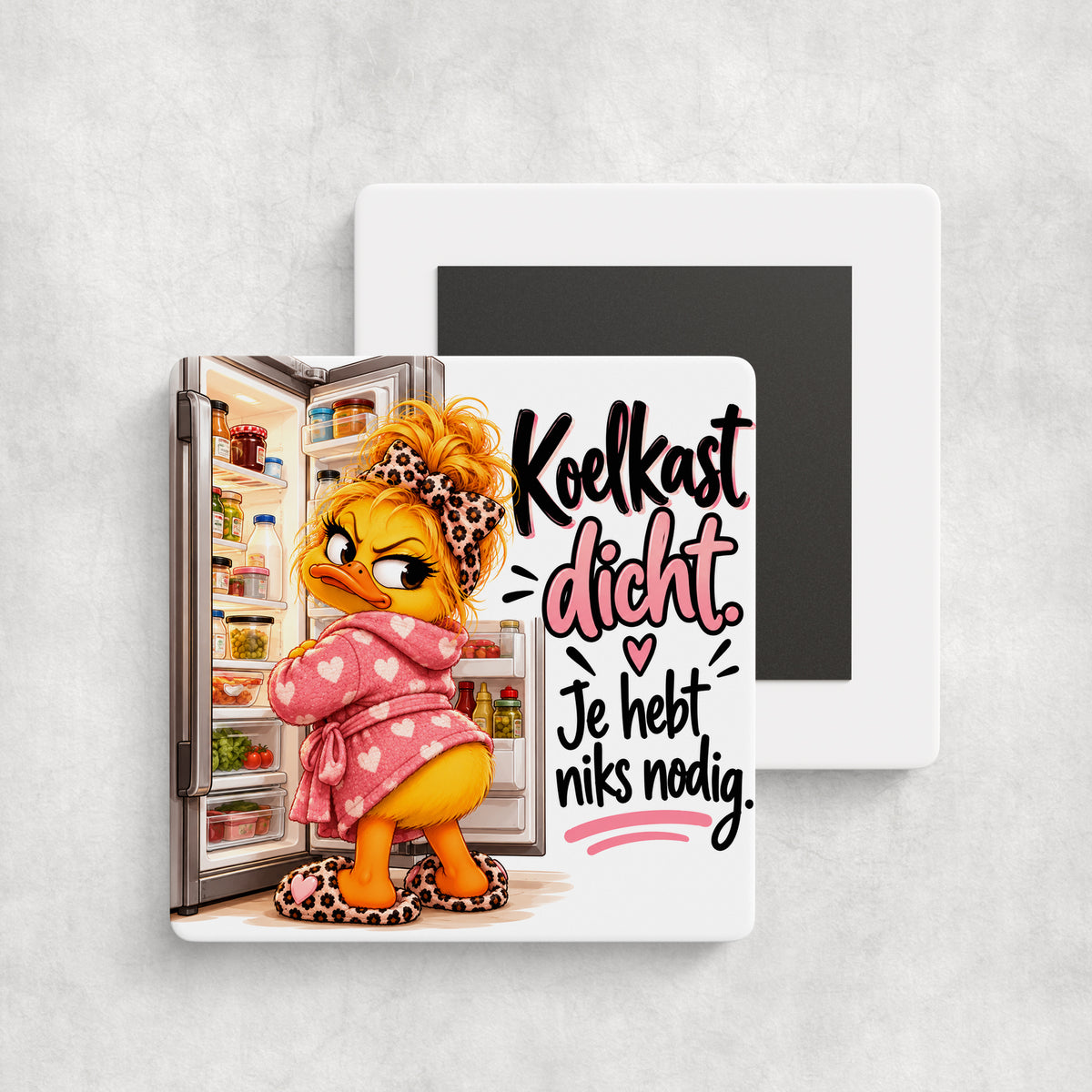 Tegelmagneet | Koelkast dicht, je hebt niks nodig