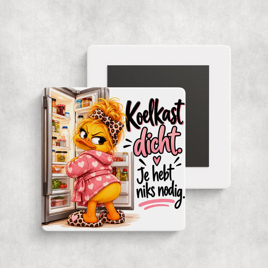 Tegelmagneet | Koelkast dicht, je hebt niks nodig
