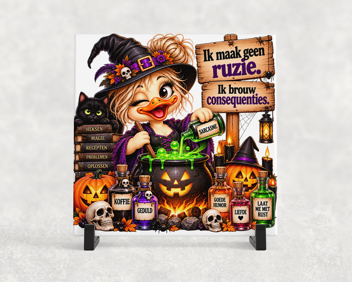 Tegeltje | Ik maak geen ruzie – Ik brouw consequenties