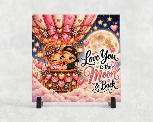 Tegeltje | Love You to the Moon & Back