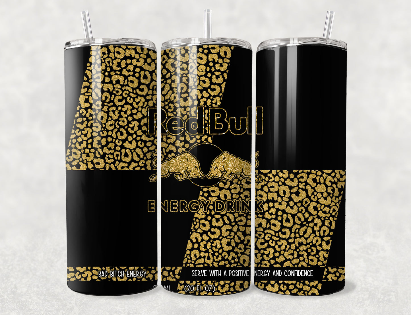 Tumbler | Glitter Energy Panter