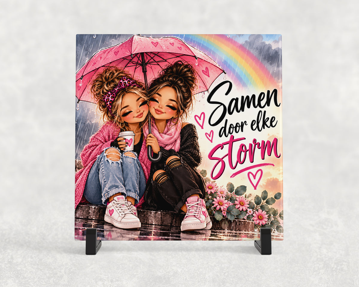 Tegeltje | Samen Door Elke Storm – Steun & Liefde