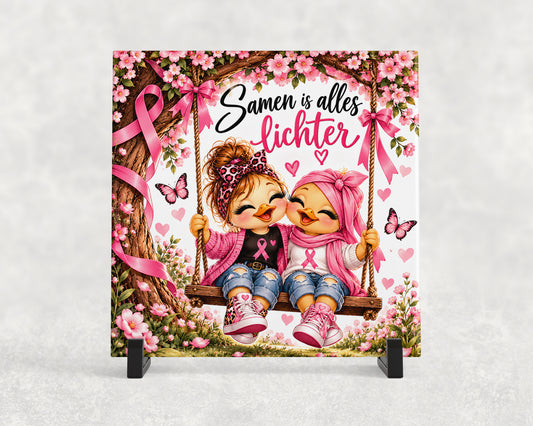 Tegeltje | Samen Is Alles Lichter – Pink Ribbon