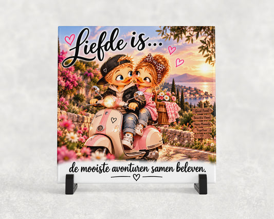 Tegeltje | Liefde Is... De Mooiste Avonturen Samen Beleven