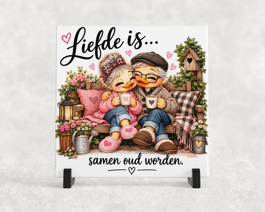 Tegeltje | Liefde Is... Samen Oud Worden