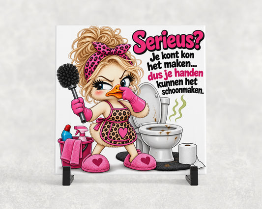 Tegeltje | Serieus? Je kont kon het maken…