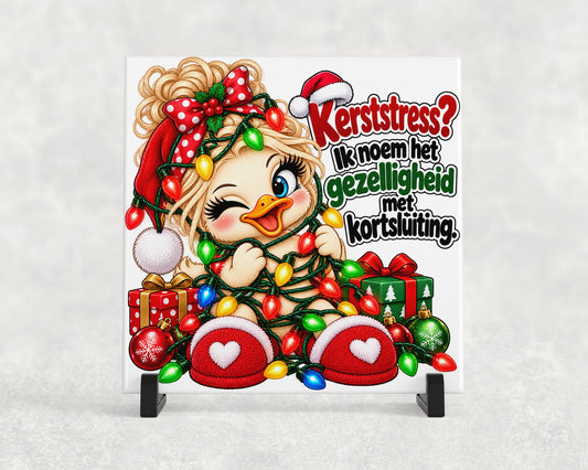 Tegeltje | Kerststress? Gezelligheid met kortsluiting
