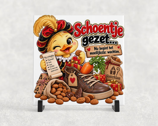 Tegeltje | Schoentje gezet