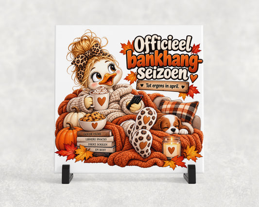 Tegeltje | Officieel bankhangseizoen