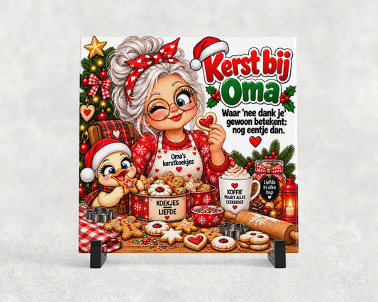 Tegeltje | Kerst bij oma