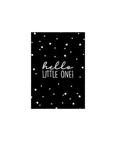 Cadeaukaart - Hello little one - 74x105mm