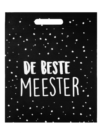 Non woven tas - De beste meester - 30x39cm