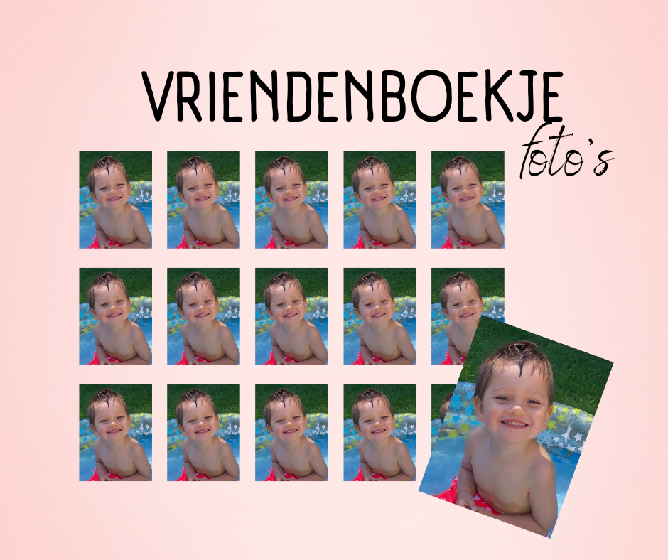 Vriendenboekje foto stickers | Verschillende maten