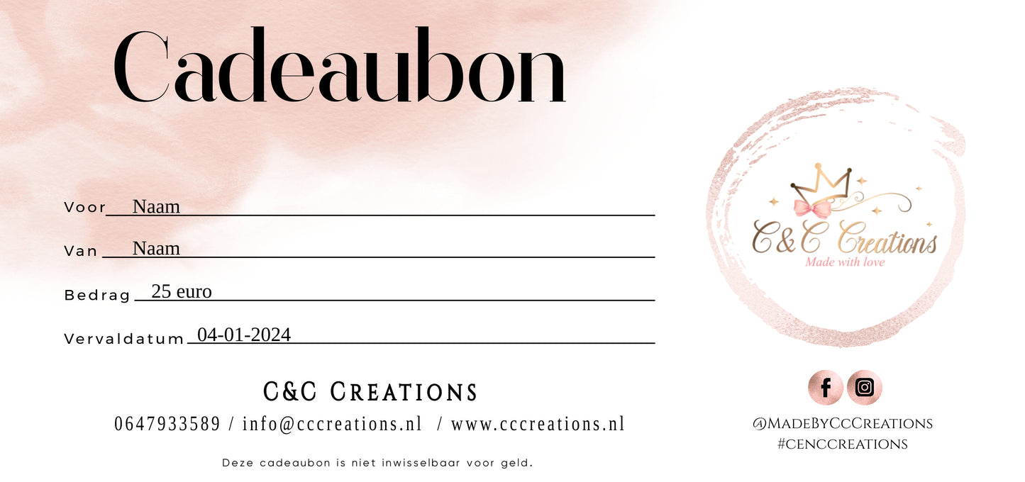 C&C Creations Cadeaubon